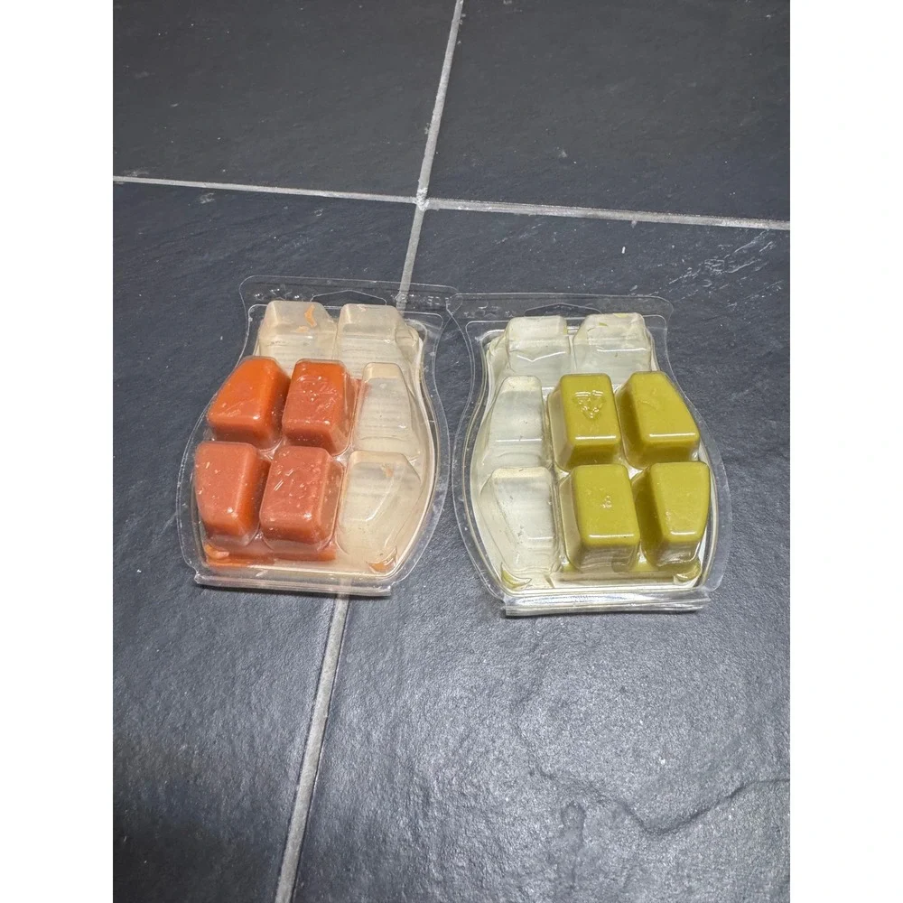 Scentsy Wax Melt Bar Bundle First Day of Fall and Coco Lime Partially Used